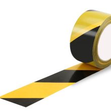 Желто-черная предупреждающая лента для пола с изоляцией из ПВХ для маскировки и предупреждения